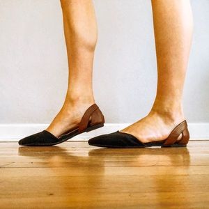 Merona Black & Brown Flats